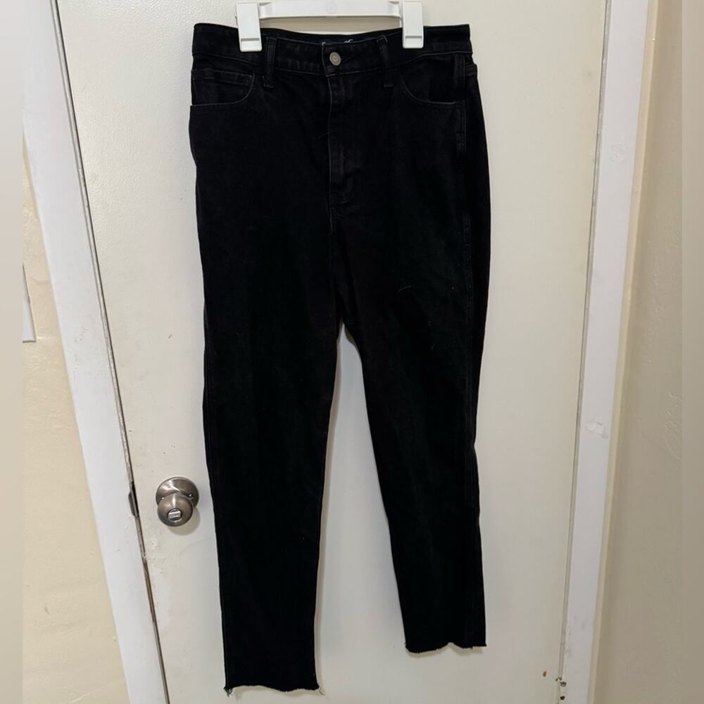 Cotton blend jeans, Hollister Ultra High-Rise Skinny, Black